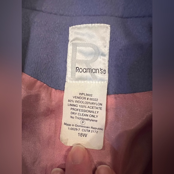 Full Length Wool Blend Coat
Size 18 - Picture 3 of 7